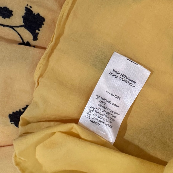 Thakoon Collective Yellow Floral Ruffle Sleeveless Shift Dress- Size 2 - Picture 6 of 8